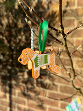 Load image into Gallery viewer, Gingerbread Wheaten in jumper Christmas Decoration