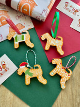 Load image into Gallery viewer, Gingerbread Wheaten in jumper Christmas Decoration