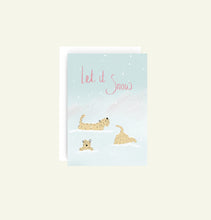 Load image into Gallery viewer, Soft Coated Wheaten Terrier Christmas Card Let It Snow