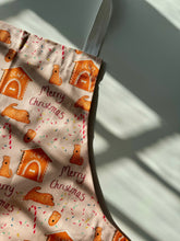Load image into Gallery viewer, Soft Coated Wheaten Terrier Christmas Gingerbread Pattern Apron