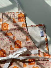 Load image into Gallery viewer, Soft Coated Wheaten Terrier Christmas Gingerbread Pattern Apron