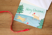 Load image into Gallery viewer, Christmas Cards Ice Skating Wheatens