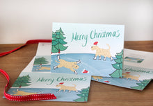 Load image into Gallery viewer, Christmas Cards Ice Skating Wheatens