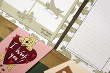 Load image into Gallery viewer, Soft Coated Wheaten Terrier Pattern Weekly Planner & Note Pad Set