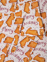 Load image into Gallery viewer, Lots of gingerbread wheaten christmas cards laid down
