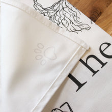 Load image into Gallery viewer, close up of a corner of the tea towel