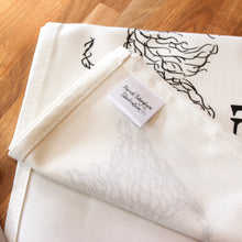 Load image into Gallery viewer, label close up on tea towel
