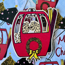 Load image into Gallery viewer, Red gondola and soft coated wheaten Terrier Christmas decoration.