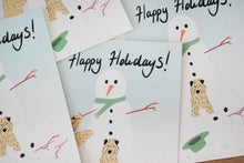 Load image into Gallery viewer, Soft Coated Wheaten Terrier Christmas Card Happy Holidays