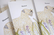 Load image into Gallery viewer, Soft Coated Wheaten Terrier With Butterlfy Notebook closeup