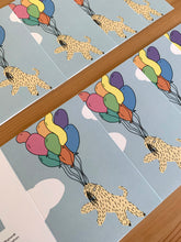 Load image into Gallery viewer, Two rows of Soft Coated Wheaten Terrier Up Up Away Cards