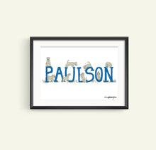 Load image into Gallery viewer, Wheaten Name/Kennel Customised Print