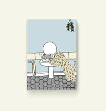 Load image into Gallery viewer, Soft Coated Wheaten Terrier Wash Your Paws Print without frame