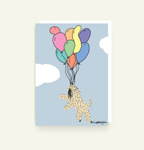 Load image into Gallery viewer, Soft Coated Wheaten Terrier Up Up Away Card