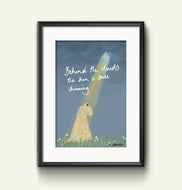 Soft Coated Wheaten Terrier 'Behind The Clouds ' Print
