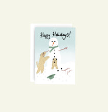 Load image into Gallery viewer, Soft Coated Wheaten Terrier Christmas Card Happy Holidays
