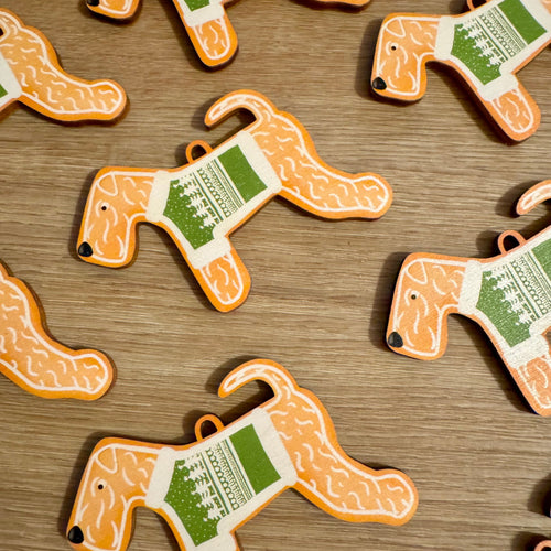 Christmas Jumper Gingerbread Soft Coated Wheaten Terriers Christmas Decorations