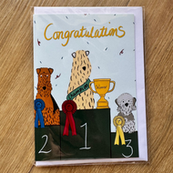 Congratulations soft coated wheaten terrier card