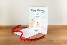 Load image into Gallery viewer, Soft Coated Wheaten Terrier Christmas Card Happy Holidays
