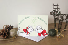 Load image into Gallery viewer, west highland white Terrier Christmas card drawn by Harriet Billingham illustration
