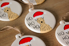 Load image into Gallery viewer, Soft Coated Wheaten Terrier Ho Ho Ho Christmas Decoration
