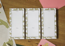 Load image into Gallery viewer, A photograph of three To Do list notepads next to each other, if you buy three you save money off.
