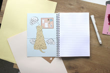 Load image into Gallery viewer, inside front cover of A5 notebook drawn by Harriet billingham
