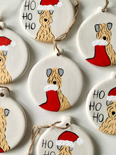 Load image into Gallery viewer, Soft Coated Wheaten Terrier Ho Ho Ho Christmas Decoration
