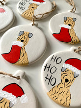 Load image into Gallery viewer, Soft Coated Wheaten Terrier Ho Ho Ho Christmas Decoration
