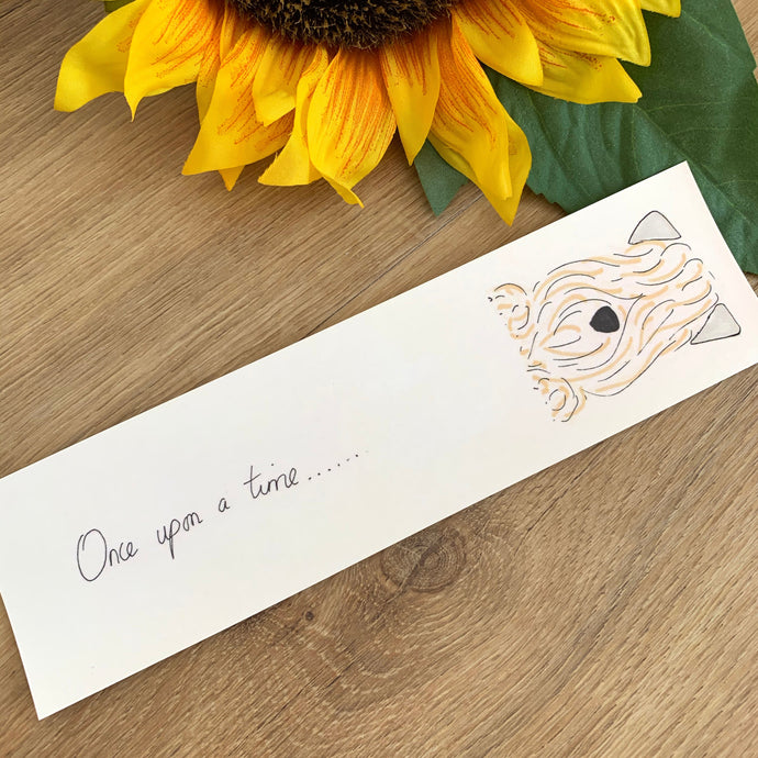 Bookmark with a soft coated wheaten terrier