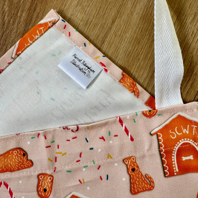 Soft Coated Wheaten Terrier gingerbread pattern kitchen apron