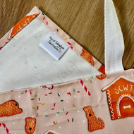 Soft Coated Wheaten Terrier gingerbread pattern kitchen apron