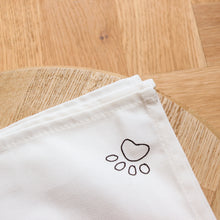 Load image into Gallery viewer, close up of corner of tea towel hem
