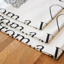 Load image into Gallery viewer, 3 folded scwt tea towels showing detailing
