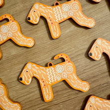 Load image into Gallery viewer, Wheaten Terrier Christmas gingerbread decorations sprinkles
