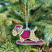 Load image into Gallery viewer, Wheaten Skiing Christmas Decoration
