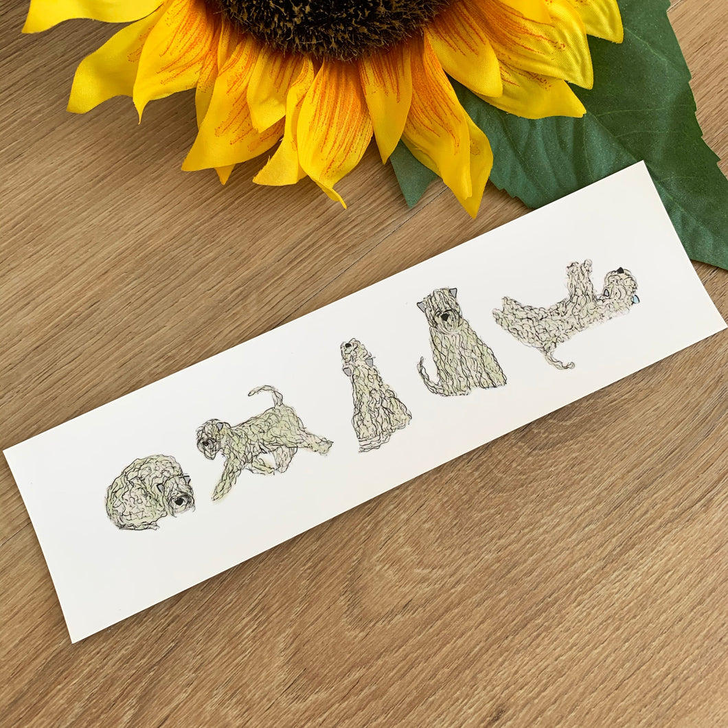 soft coated wheaten terrier bookmark pattern