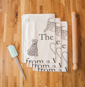 The Love From A Wheaten Cannot Be Beaten Tea Towel