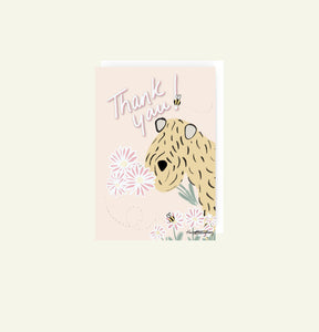 soft coated wheaten terrier thank you card