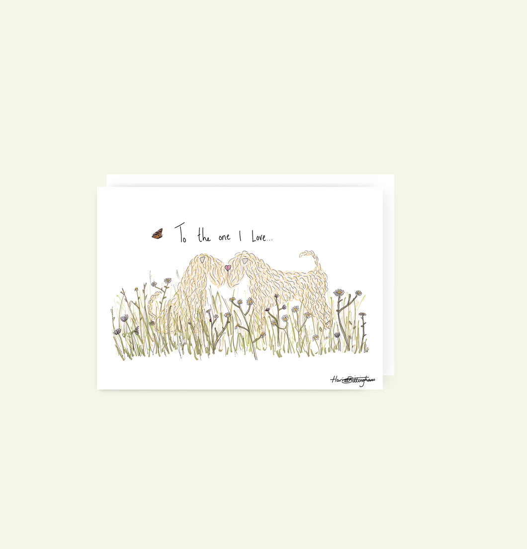 Soft Coated Wheaten Terrier To The One I Love Card