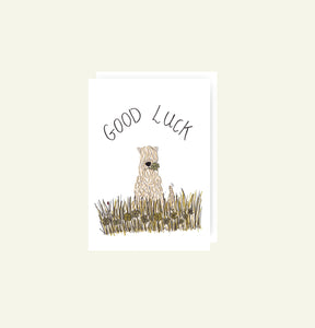 Soft Coated Wheaten Terrier Good Luck Card