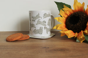 Soft Coated Wheaten Terrier Patterned Mug with matching coaster