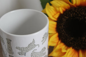 Soft Coated Wheaten Terrier Patterned Mug close up of top