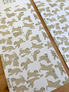 Two rows of The Soft Coated Wheaten Terrier...Card