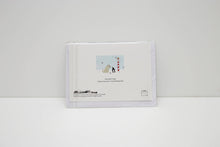 Load image into Gallery viewer, Soft Coated Wheaten Terrier North Pole Card in packaging back.
