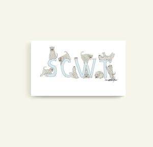 Soft Coated Wheaten Terrier SCWT print without frame