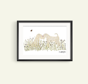 Soft Coated Wheaten Terrier To The One I Love print with frame