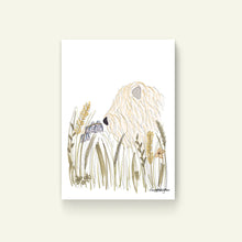 Load image into Gallery viewer, Soft Coated Wheaten Terrier Bluebell Print without frame
