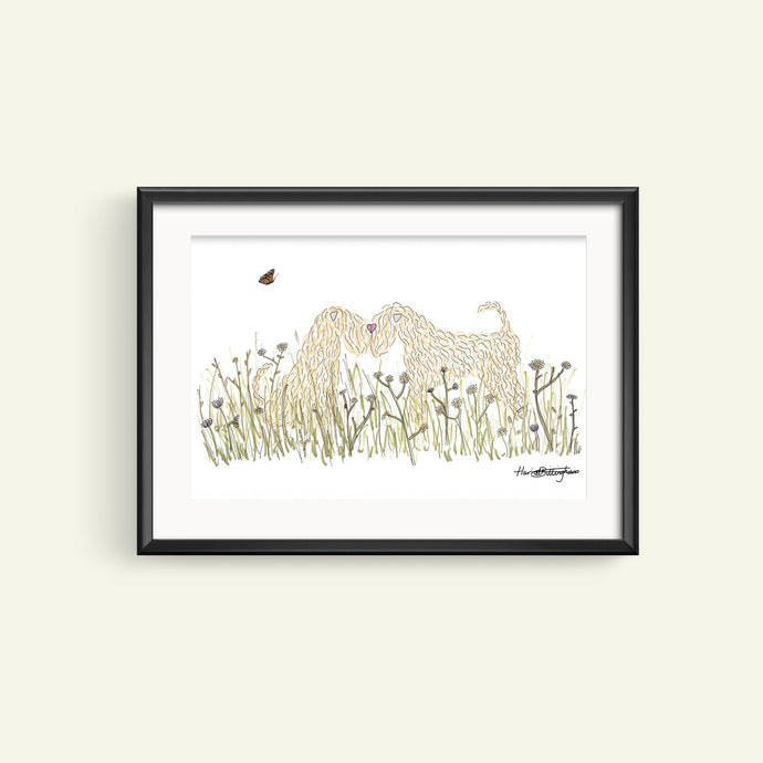 Soft Coated Wheaten Terrier To The One I Love print with frame