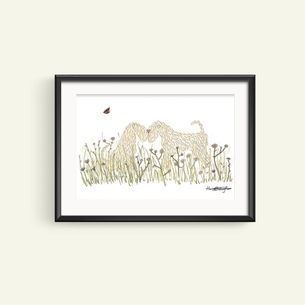 Soft Coated Wheaten Terrier To The One I Love print with frame